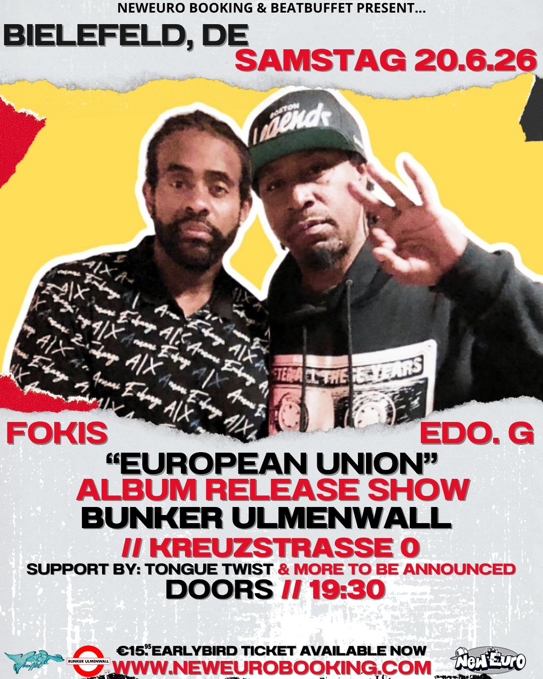 Edo. G & Fokis - June 20, 2026 - Bunker Ulmenwall, Bielefeld