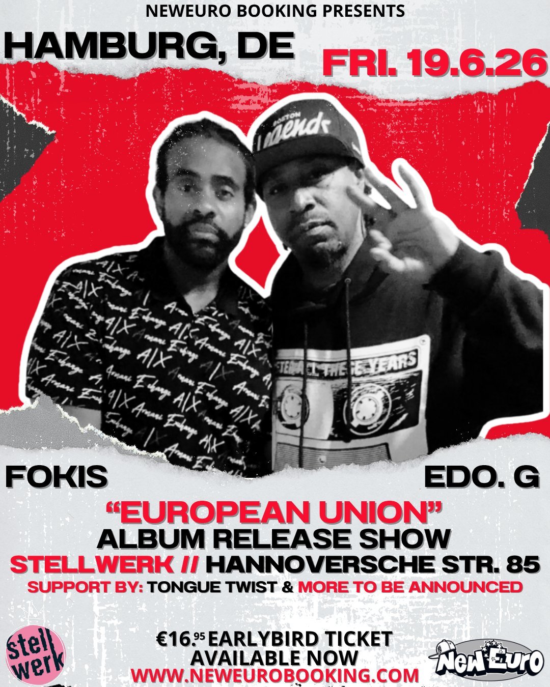 Edo. G & Fokis - June 19, 2026 - Stellwerk, Hamburg