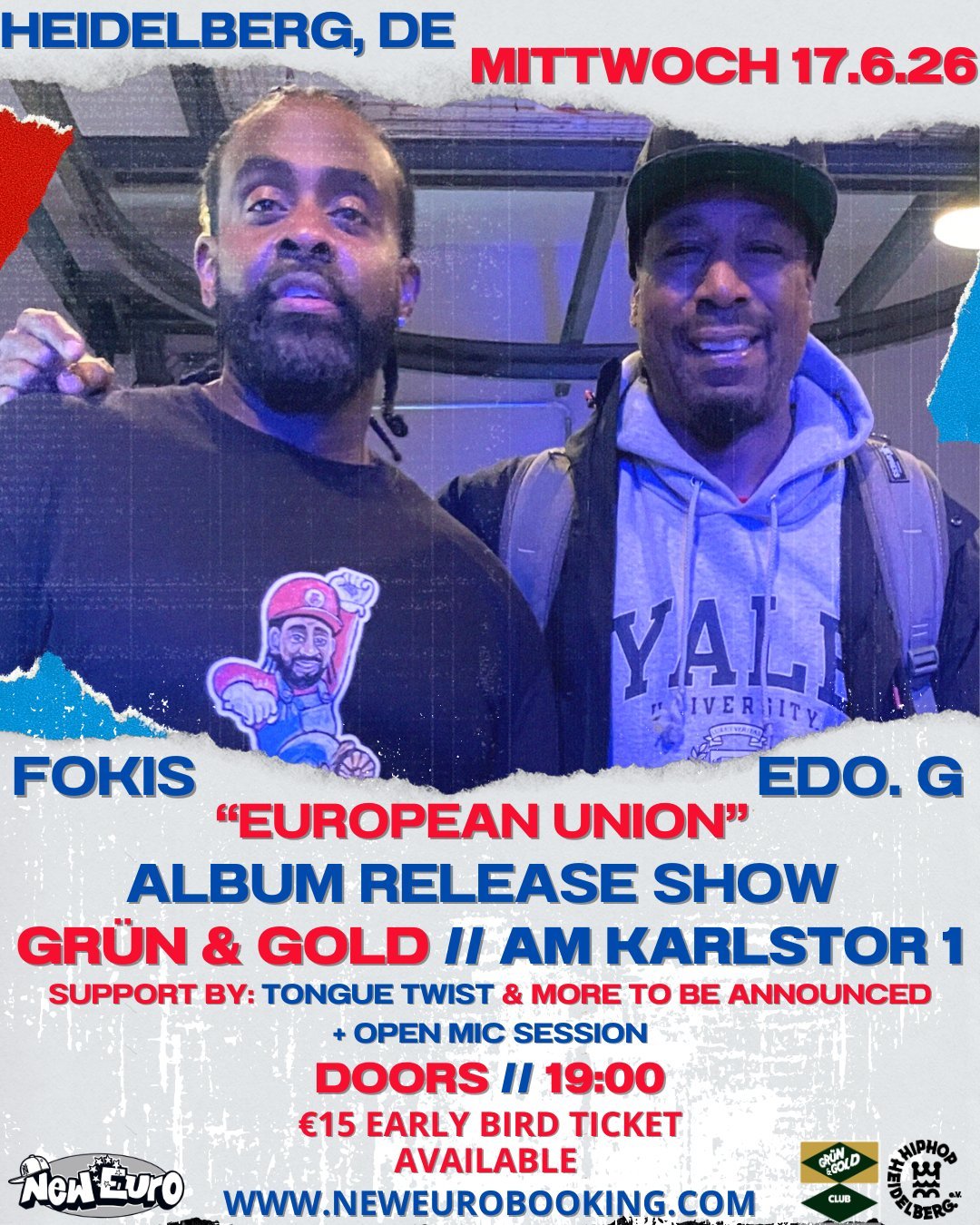 Edo. G & Fokis - June 17, 2026 - Grün & Gold, Heidelberg