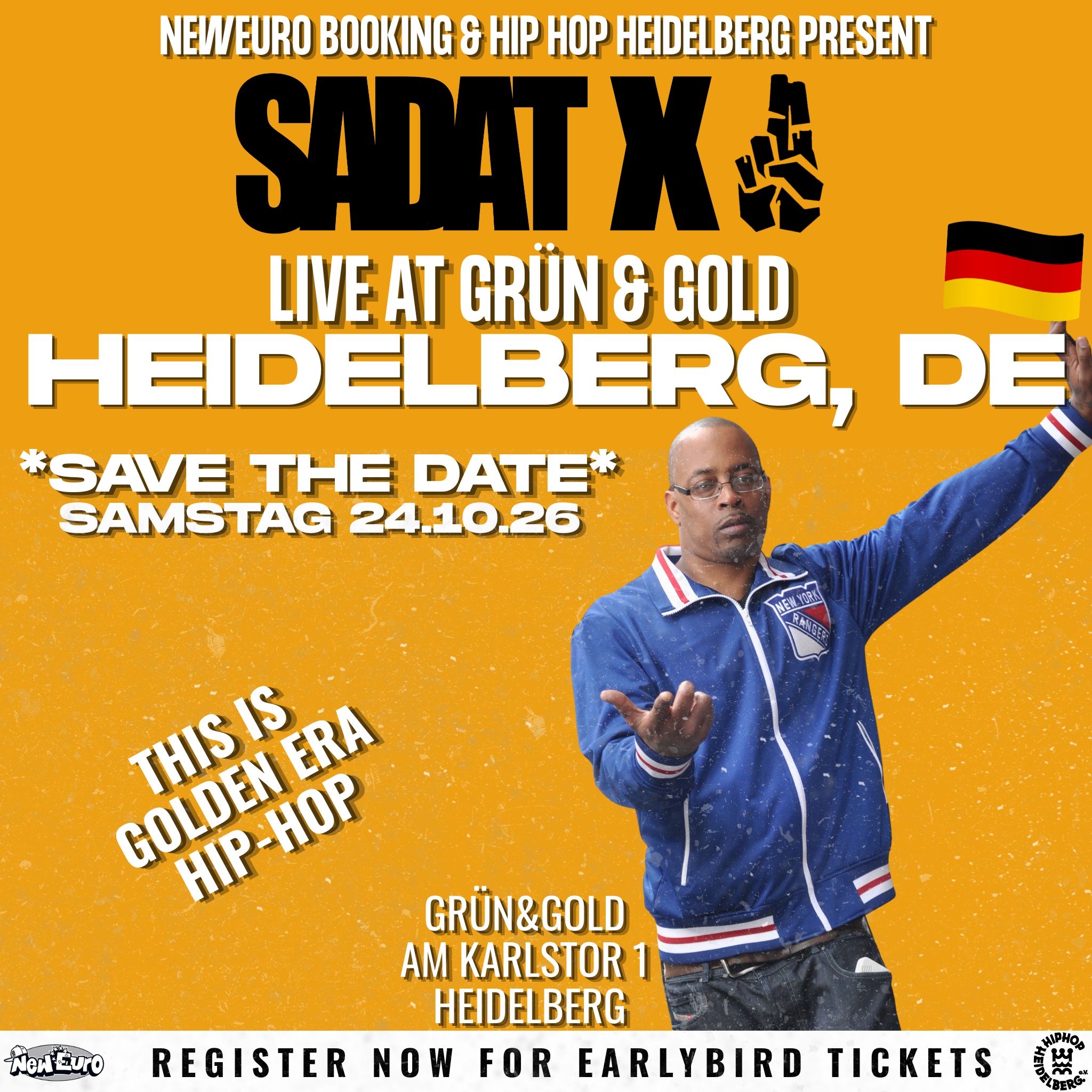Sadat X Never Left Tour — Heidelberg, DE — October 24, 2026