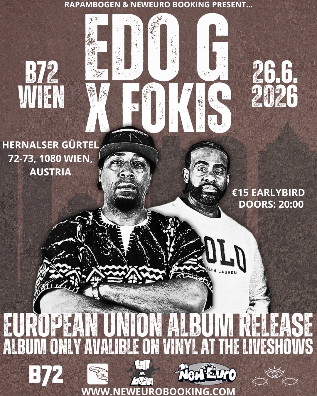 Edo. G & Fokis - June 26, 2026 - B72, Wien